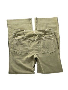Valentino Beige Corduroy High-Waist Flared Trousers Womens Size 4 Cotton Blend